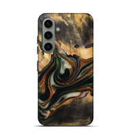 Galaxy S24 Wood Live Edge Phone Case - Zdenka (Green, 732528)