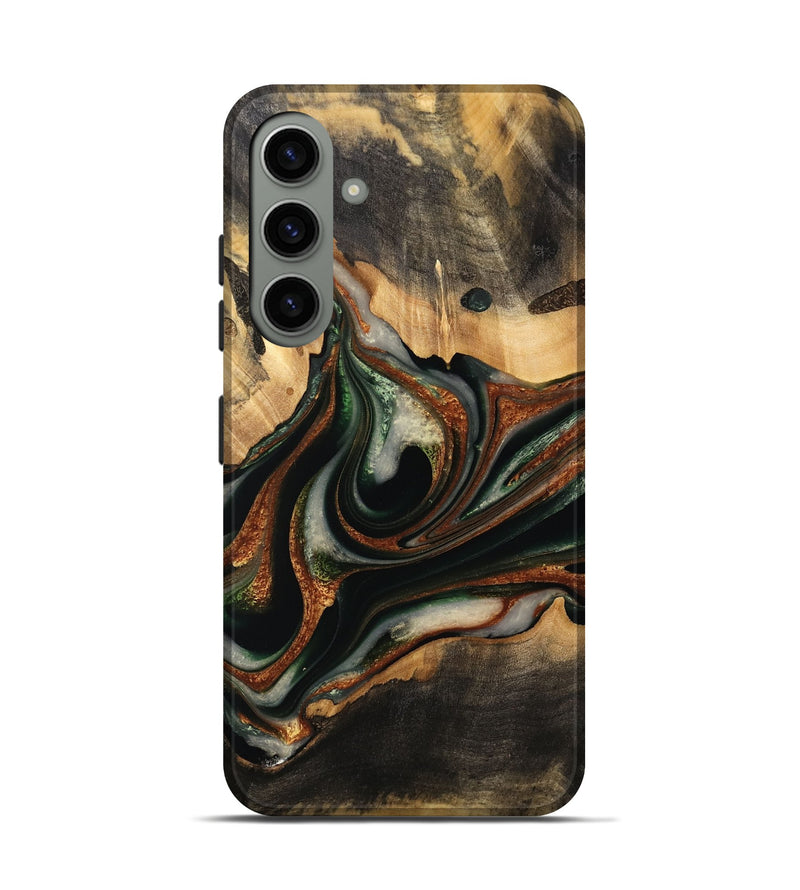 Galaxy S24 Wood Live Edge Phone Case - Zdenka (Green, 732528)