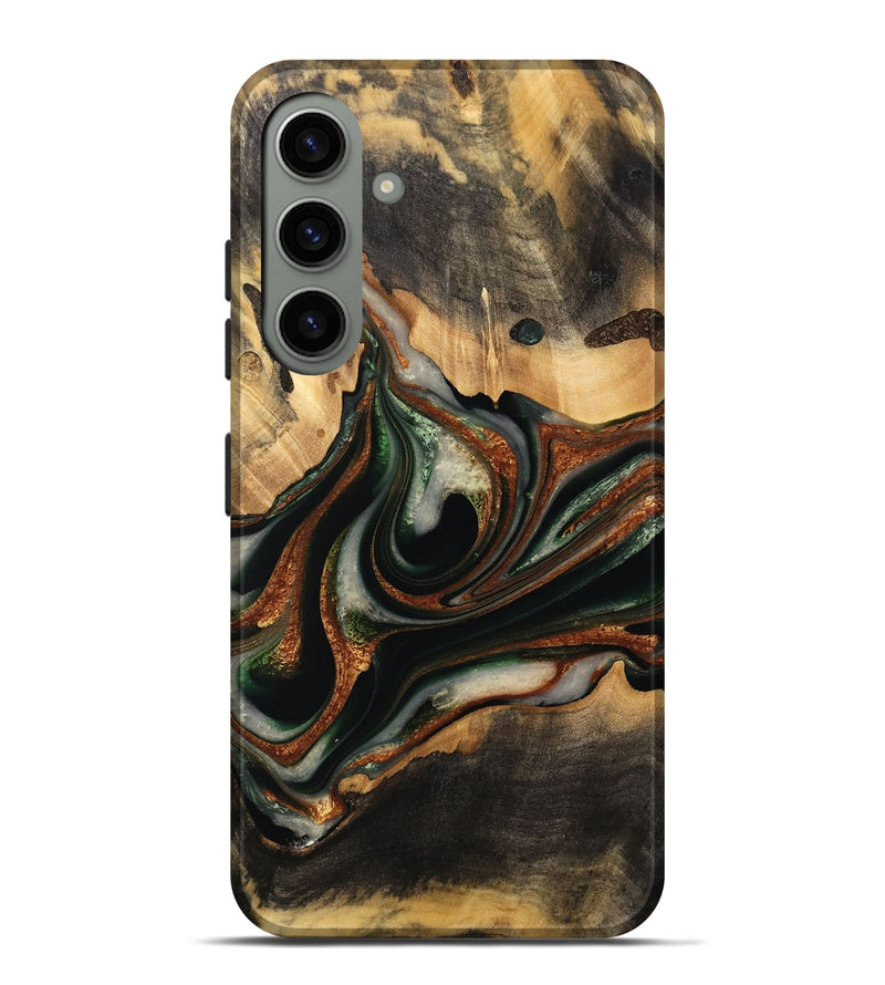 Galaxy S24 Plus Wood Live Edge Phone Case - Zdenka (Green, 732528)