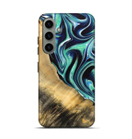 Galaxy S24 ResinArt Live Edge Phone Case - Lanette (Green, 732529)