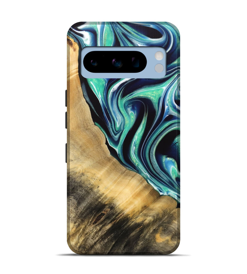 Pixel 8 Pro ResinArt Live Edge Phone Case - Lanette (Green, 732529)