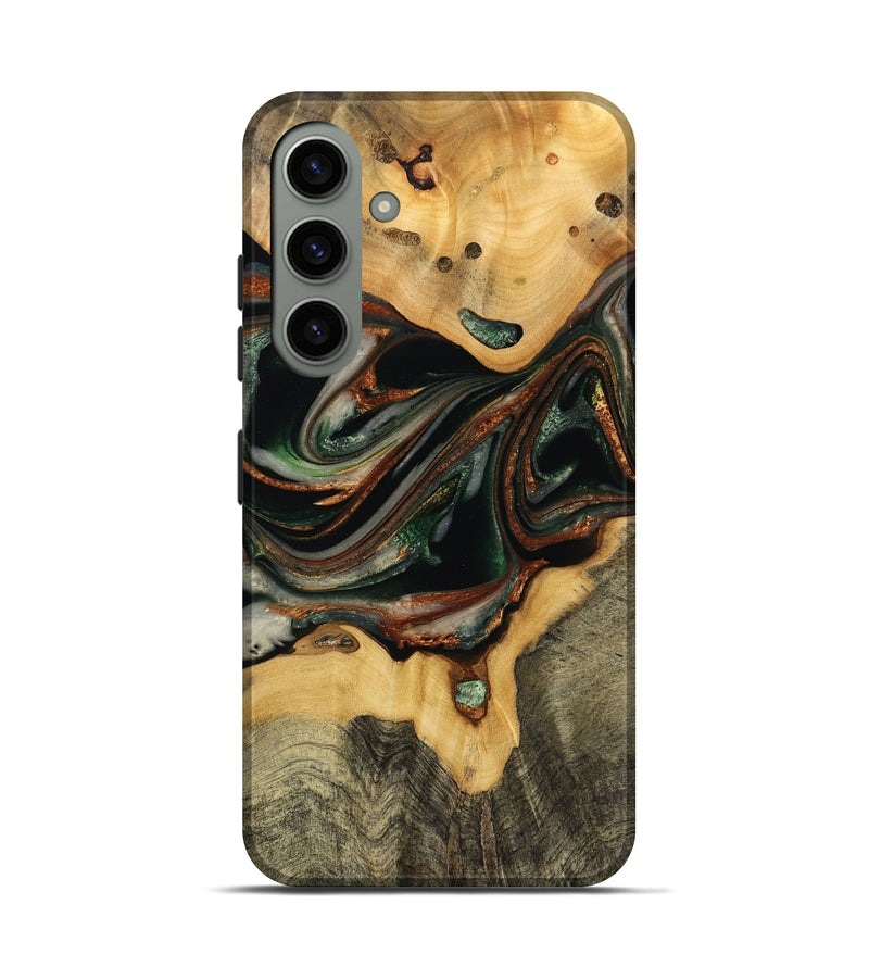 Galaxy S24 Wood Live Edge Phone Case - Wade (Green, 732531)