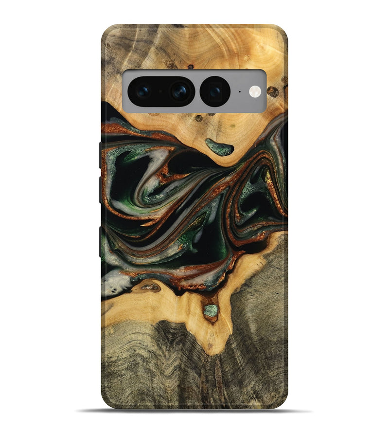 Pixel 7 Pro Wood Live Edge Phone Case - Wade (Green, 732531)