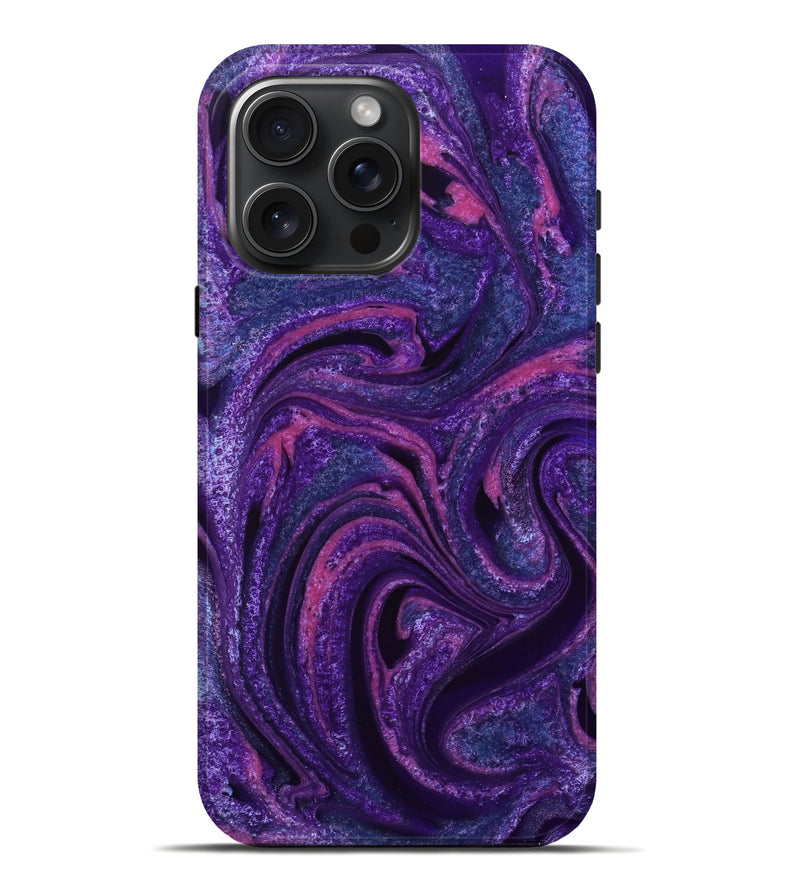 iPhone 16 Pro Max ResinArt Live Edge Phone Case - Zarla (Purple, 732534)