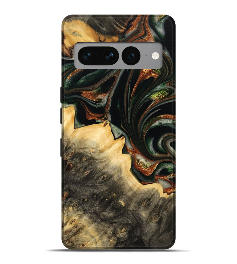 Pixel 7 Pro Wood Live Edge Phone Case - Virge (Green, 732536)