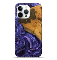 iPhone 15 Pro Max Wood Live Edge Phone Case - Sultan (Purple, 732539)