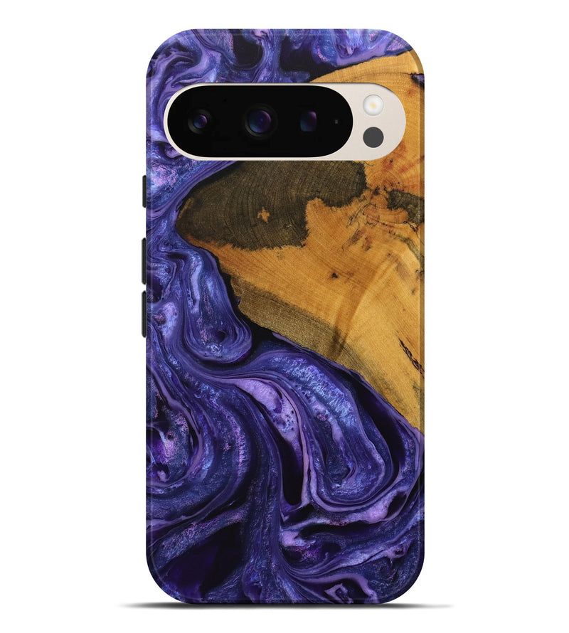 Pixel 9 Pro XL Wood Live Edge Phone Case - Sultan (Purple, 732539)