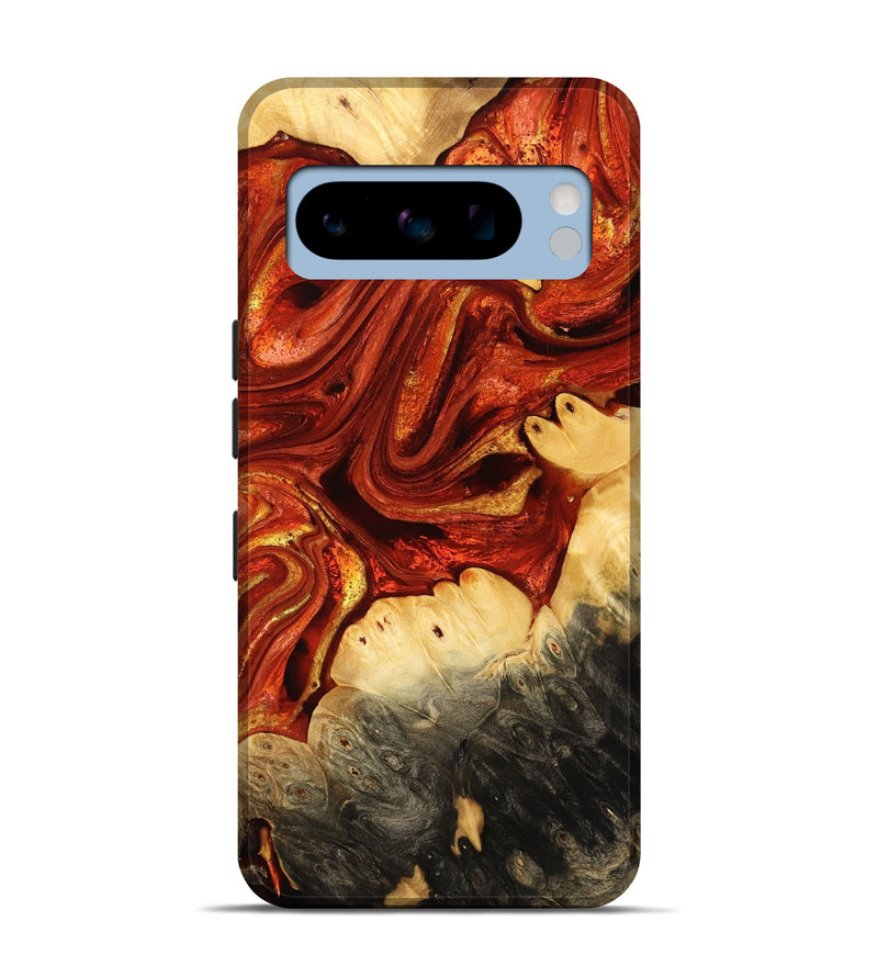 Pixel 8 Pro Wood Live Edge Phone Case - Cherye (Red, 732542)