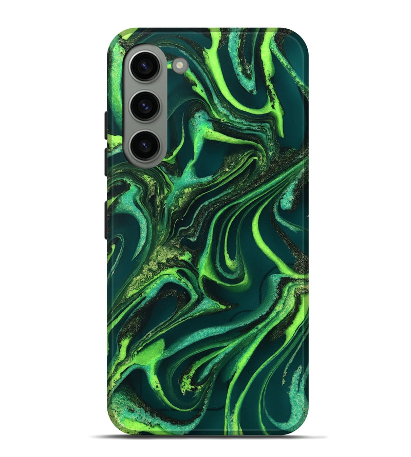 Galaxy S23 Plus ResinArt Live Edge Phone Case - Iver (Green, 732543)