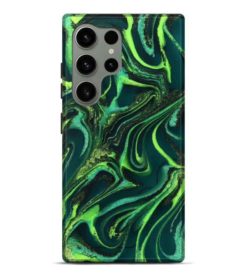 Galaxy S24 Ultra ResinArt Live Edge Phone Case - Iver (Green, 732543)