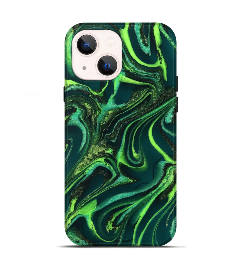 iPhone 13 ResinArt Live Edge Phone Case - Iver (Green, 732543)