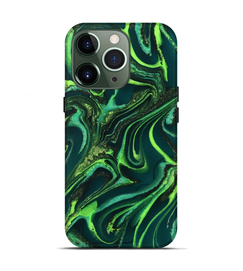 iPhone 13 Pro ResinArt Live Edge Phone Case - Iver (Green, 732543)