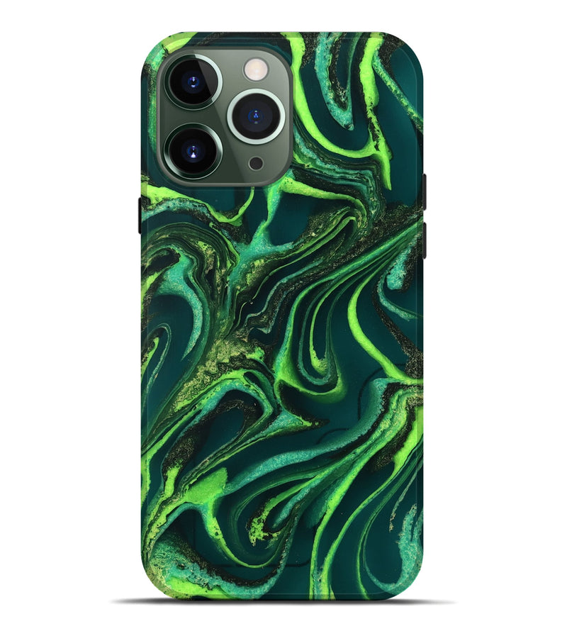 iPhone 13 Pro Max ResinArt Live Edge Phone Case - Iver (Green, 732543)