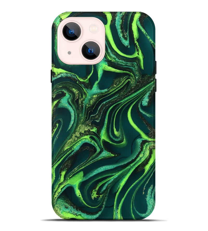 iPhone 14 Plus ResinArt Live Edge Phone Case - Iver (Green, 732543)