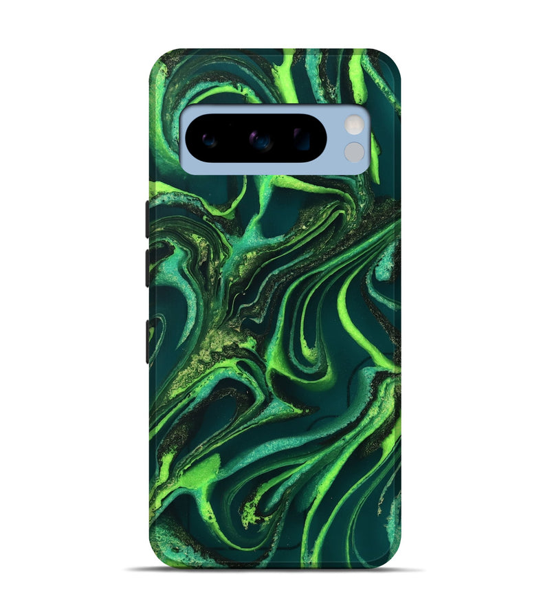 Pixel 8 Pro ResinArt Live Edge Phone Case - Iver (Green, 732543)