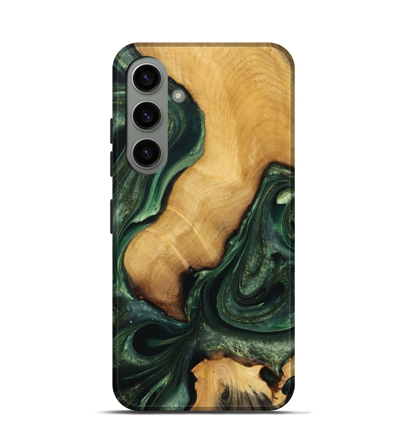 Galaxy S24 Wood Live Edge Phone Case - Faron (Green, 732544)