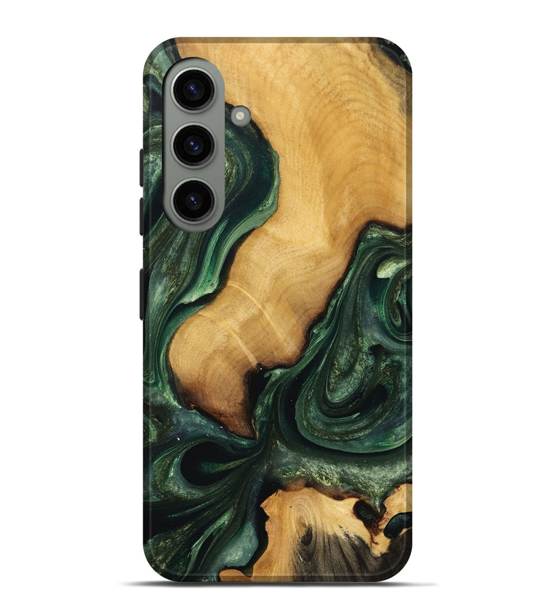 Galaxy S24 Plus Wood Live Edge Phone Case - Faron (Green, 732544)