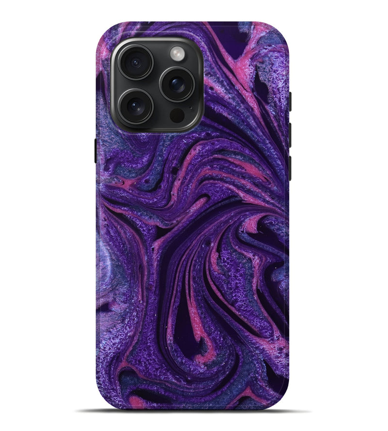 iPhone 16 Pro Max ResinArt Live Edge Phone Case - Debor (Purple, 732545)