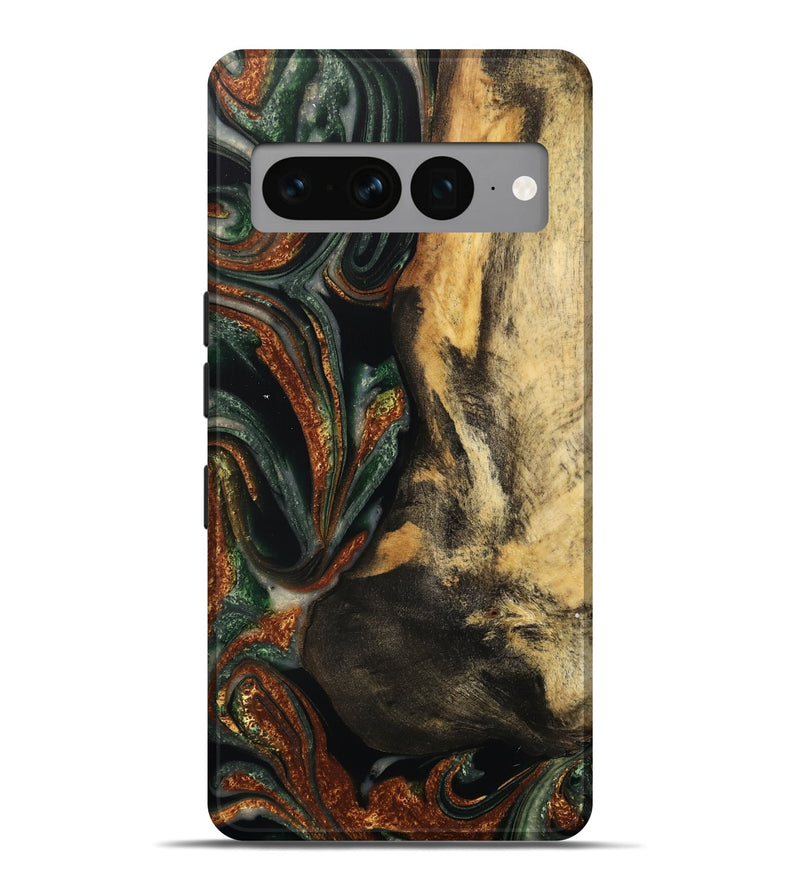 Pixel 7 Pro Wood Live Edge Phone Case - Luci (Green, 732547)