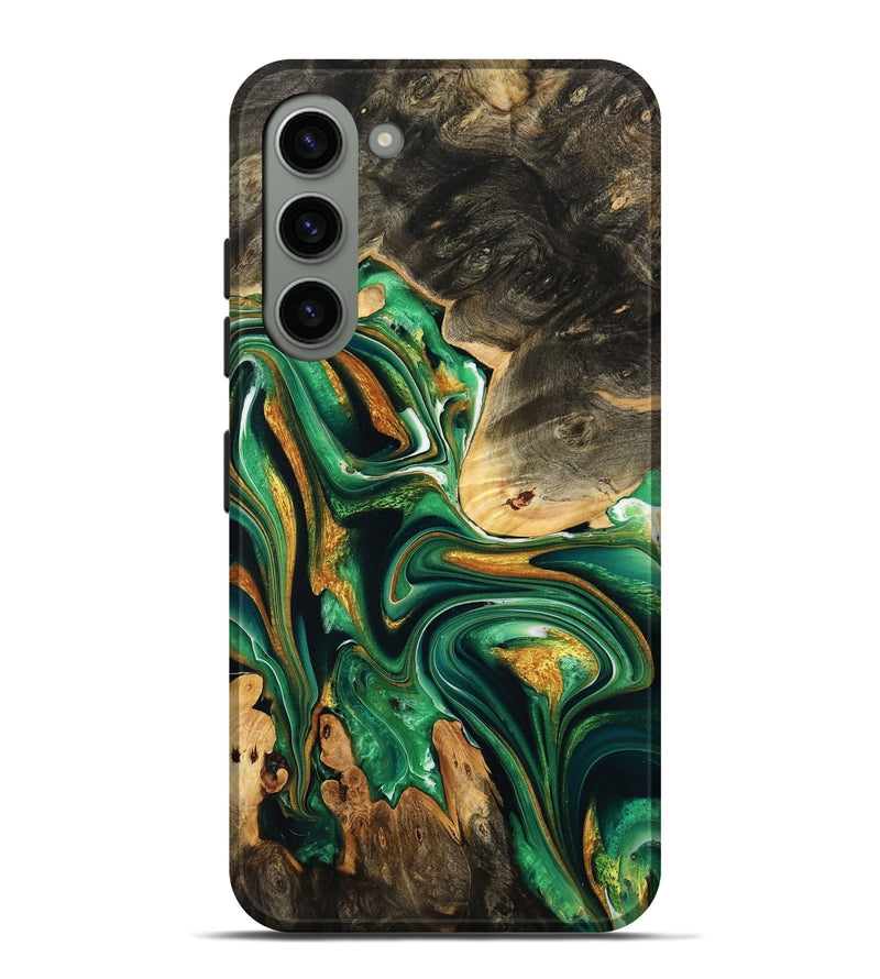 Galaxy S23 Plus Wood Live Edge Phone Case - Roland (Green, 732552)