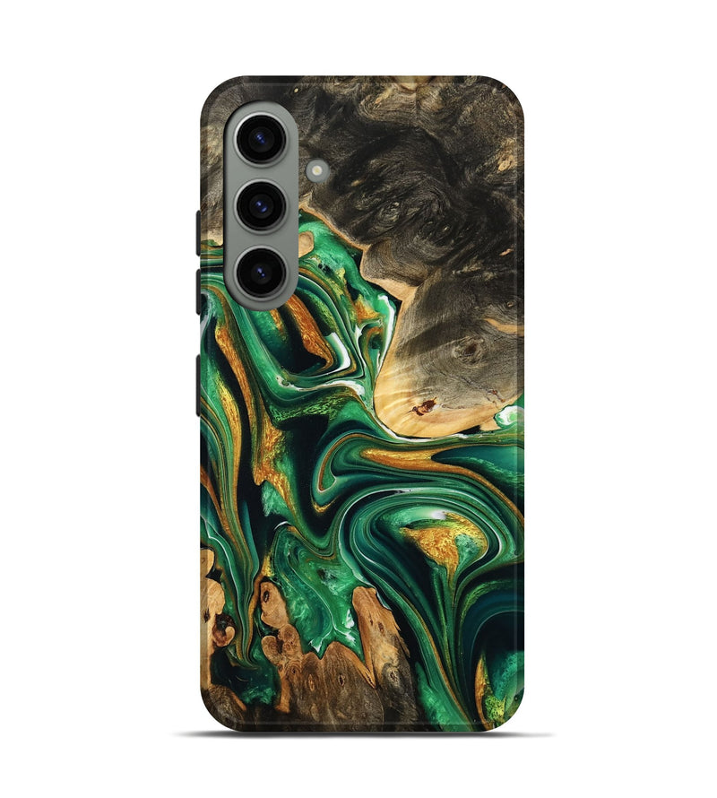 Galaxy S24 Wood Live Edge Phone Case - Roland (Green, 732552)