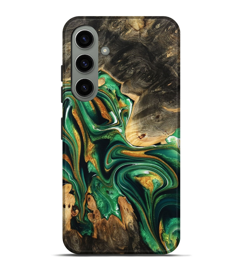 Galaxy S24 Plus Wood Live Edge Phone Case - Roland (Green, 732552)