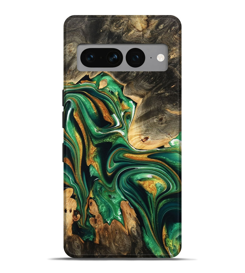 Pixel 7 Pro Wood Live Edge Phone Case - Roland (Green, 732552)