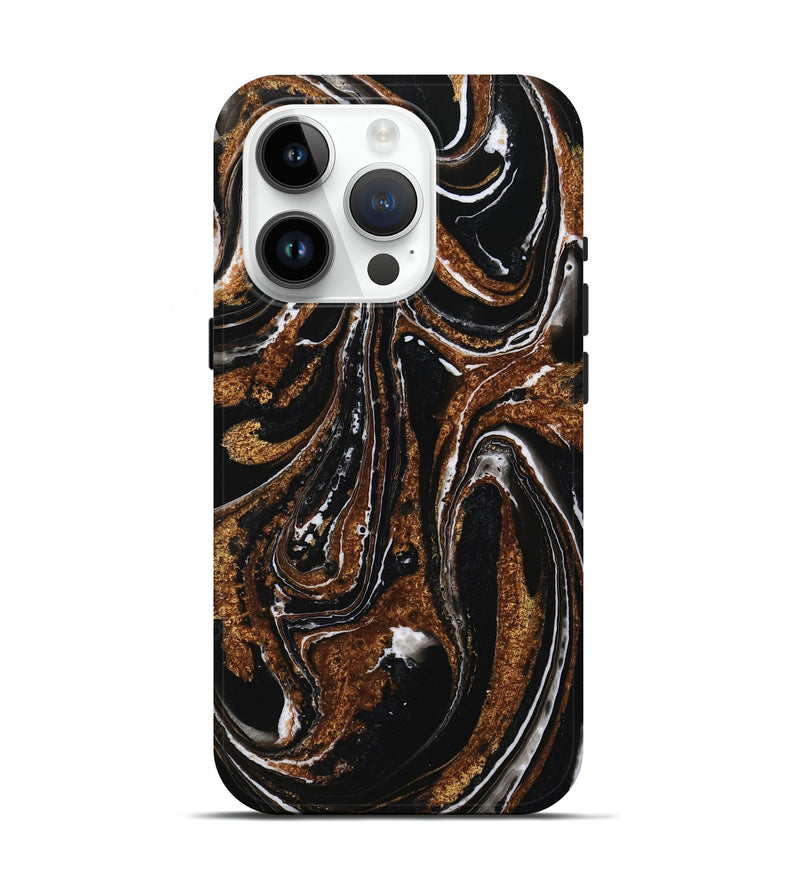 iPhone 15 Pro ResinArt Live Edge Phone Case - Boyd (Black & White, 732556)