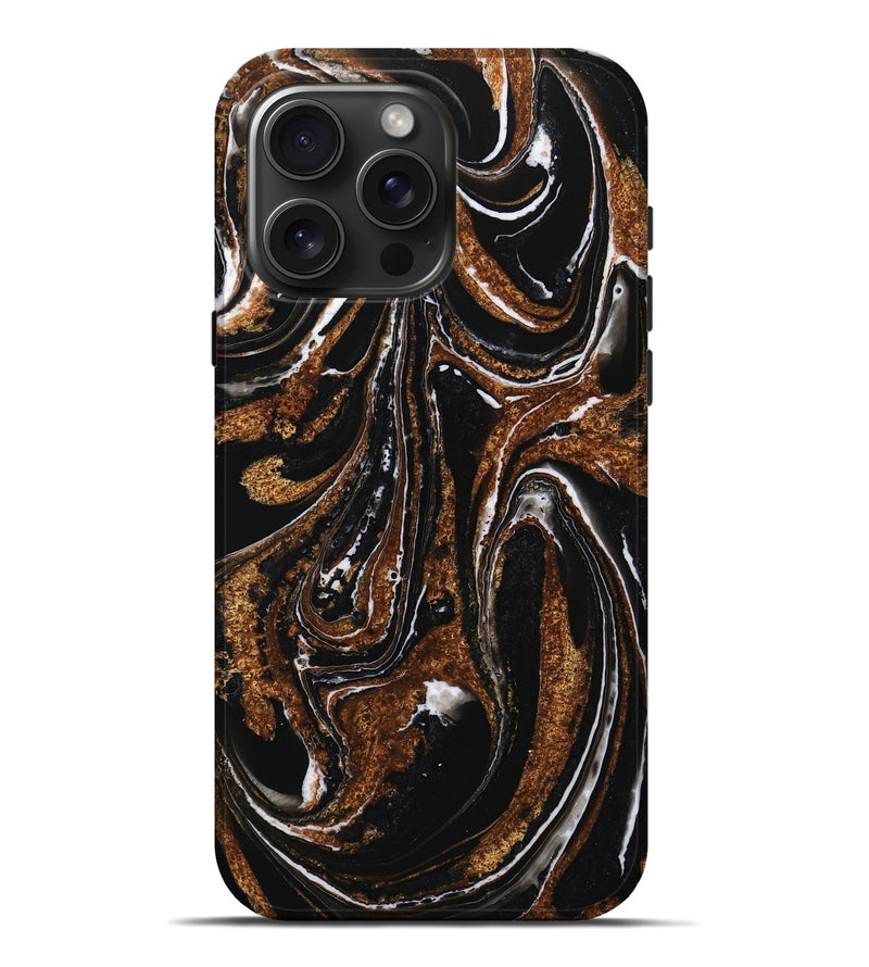 iPhone 16 Pro Max ResinArt Live Edge Phone Case - Boyd (Black & White, 732556)