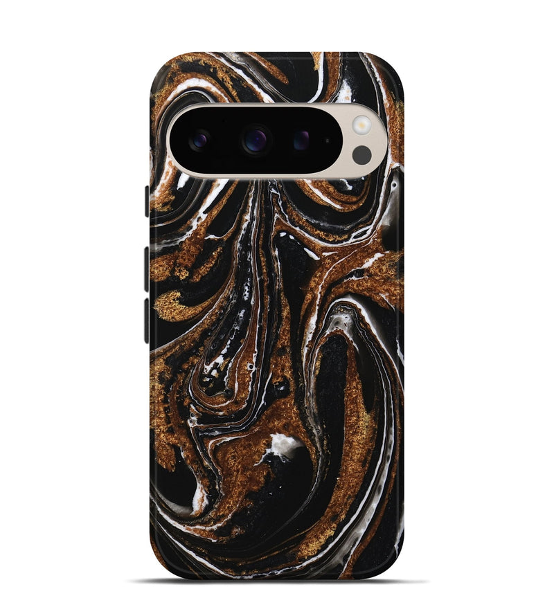 Pixel 9 ResinArt Live Edge Phone Case - Boyd (Black & White, 732556)