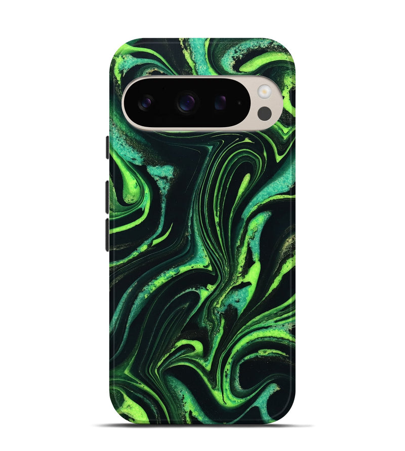 Pixel 9 ResinArt Live Edge Phone Case - Bambi (Green, 732557)