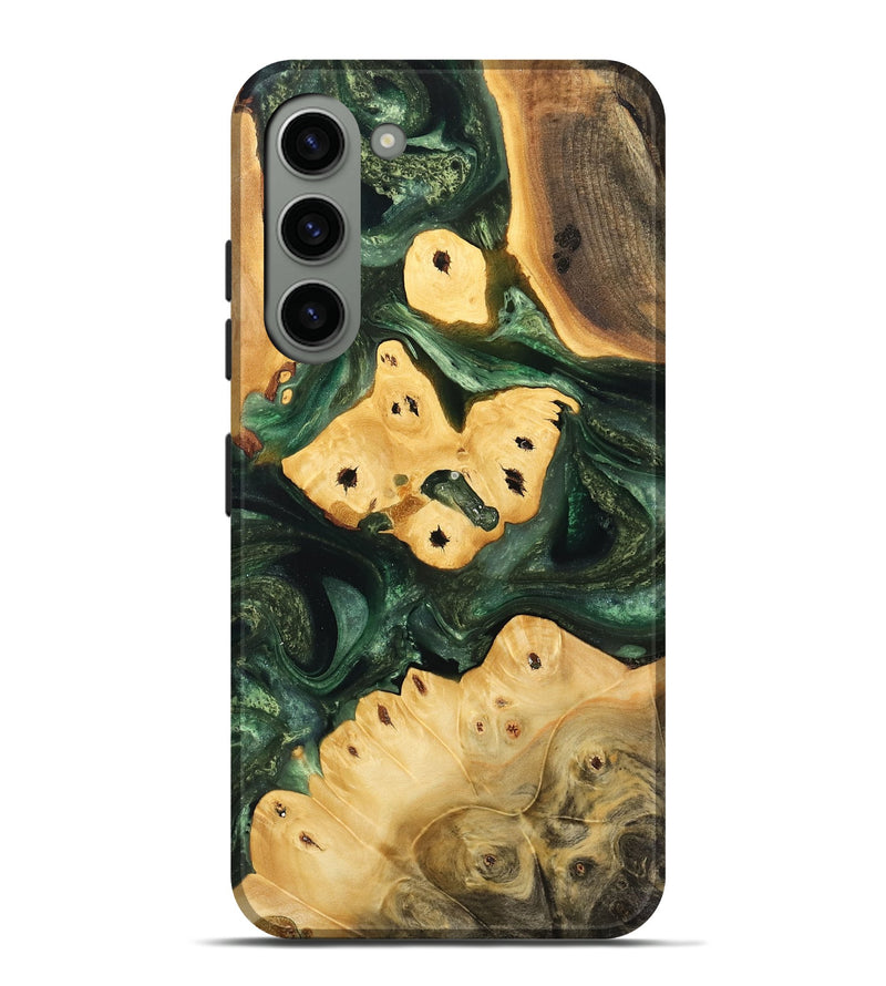 Galaxy S23 Plus Wood Live Edge Phone Case - Mildrid (Green, 732559)