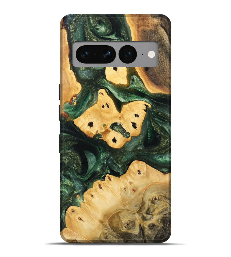 Pixel 7 Pro Wood Live Edge Phone Case - Mildrid (Green, 732559)