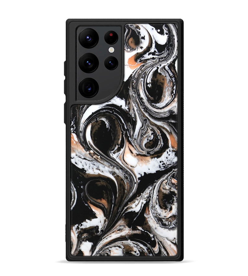 Galaxy S22 Ultra ResinArt Phone Case - Vaughn (Black & White, 732562)