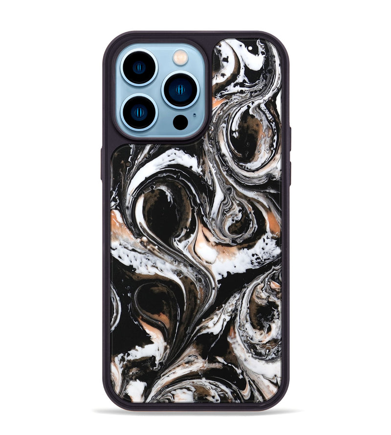 iPhone 14 Pro Max ResinArt Phone Case - Vaughn (Black & White, 732562)