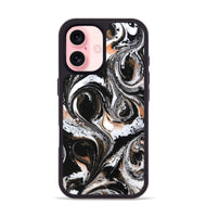 iPhone 16 ResinArt Phone Case - Vaughn (Black & White, 732562)