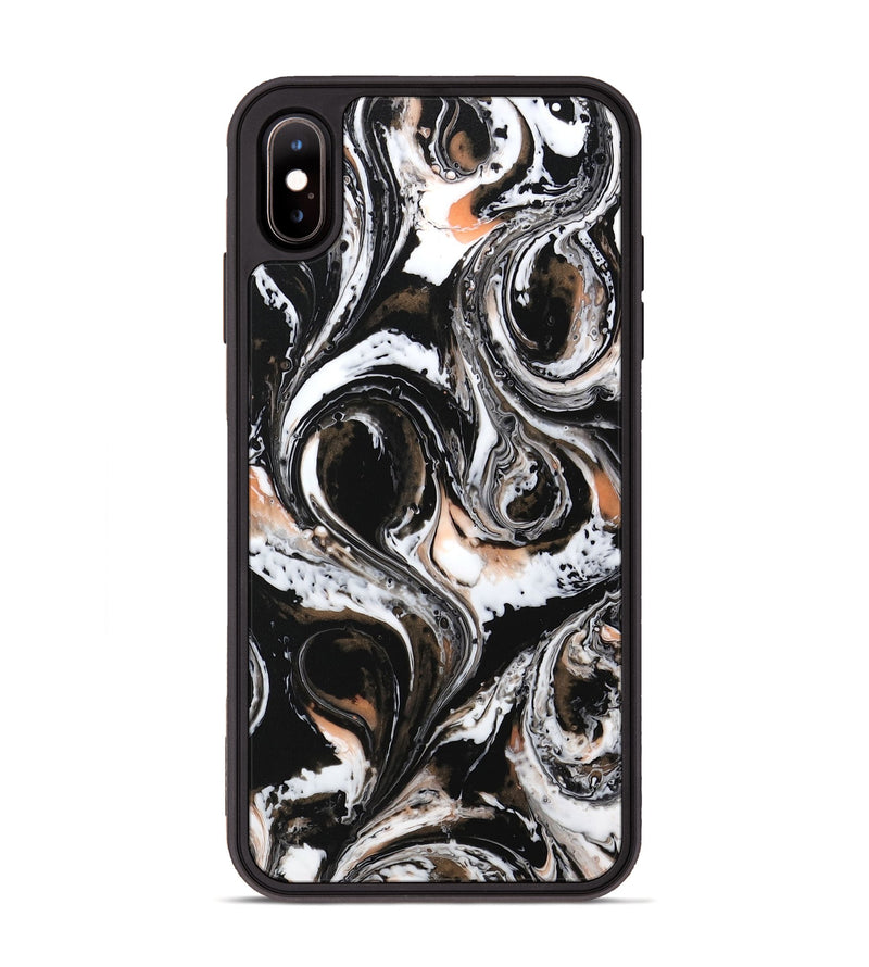 iPhone Xs Max ResinArt Phone Case - Vaughn (Black & White, 732562)