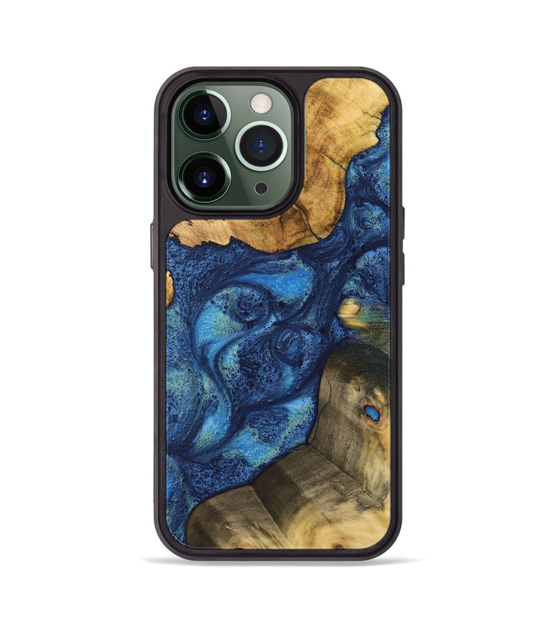 iPhone 13 Pro Wood Phone Case - Anna (Blue, 732567)