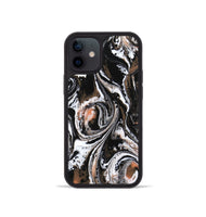 iPhone 12 mini ResinArt Phone Case - Alia (Black & White, 732571)