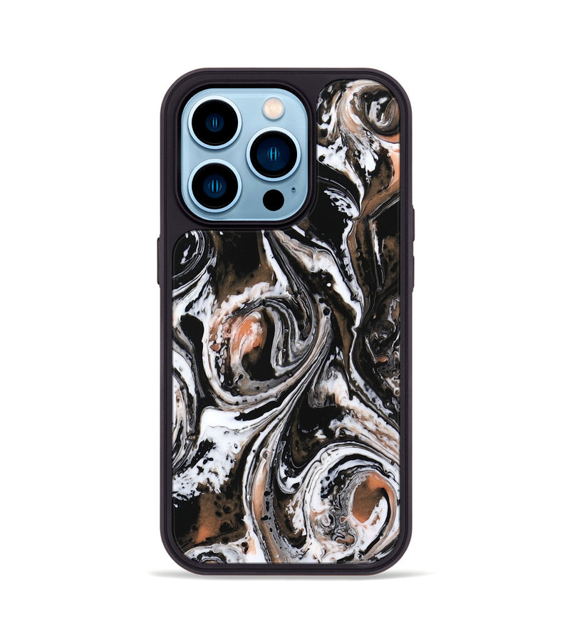 iPhone 14 Pro ResinArt Phone Case - Alia (Black & White, 732571)