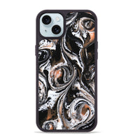 iPhone 15 Plus ResinArt Phone Case - Alia (Black & White, 732571)