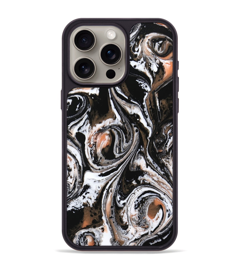 iPhone 15 Pro Max ResinArt Phone Case - Alia (Black & White, 732571)