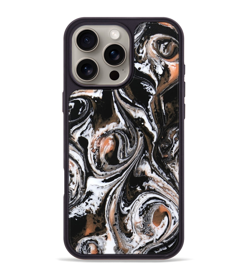 iPhone 16 Pro Max ResinArt Phone Case - Alia (Black & White, 732571)