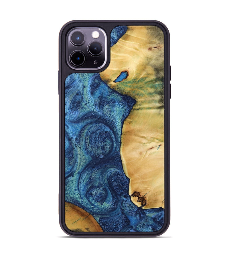 iPhone 11 Pro Max Wood Phone Case - Blas (Blue, 732573)