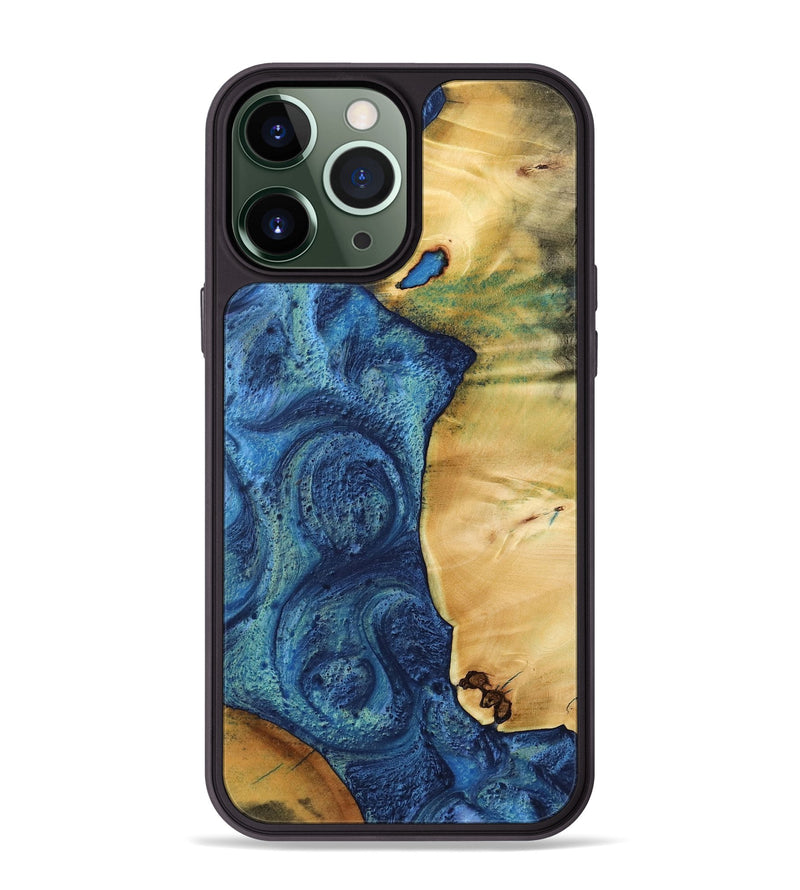 iPhone 13 Pro Max Wood Phone Case - Blas (Blue, 732573)