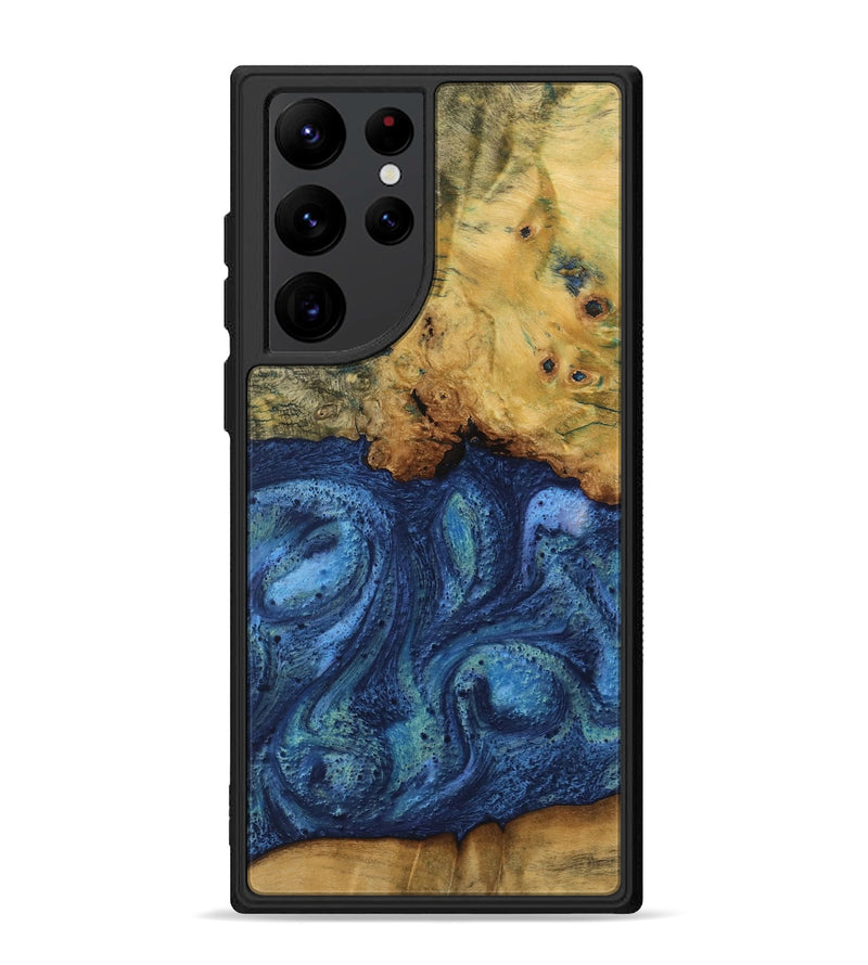 Galaxy S22 Ultra Wood Phone Case - Vernal (Blue, 732587)