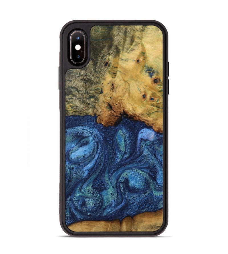 iPhone Xs Max Wood Phone Case - Vernal (Blue, 732587)