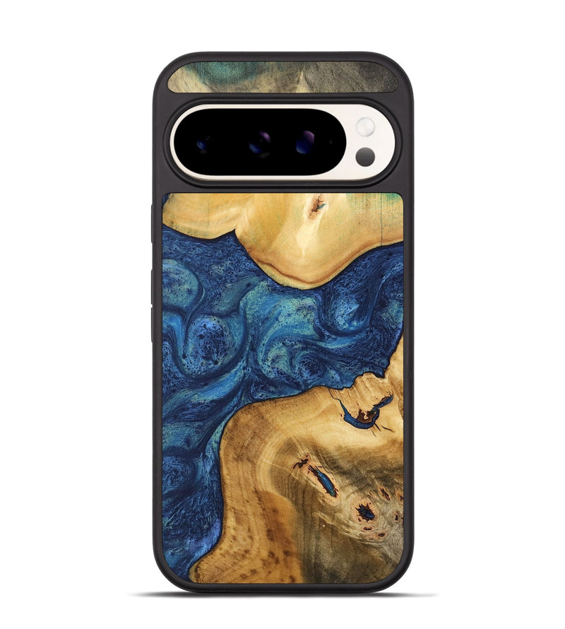 Pixel 9 Pro Wood Phone Case - Americo (Blue, 732597)