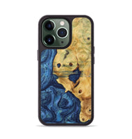 iPhone 13 Pro Wood Phone Case - Carey (Blue, 732603)