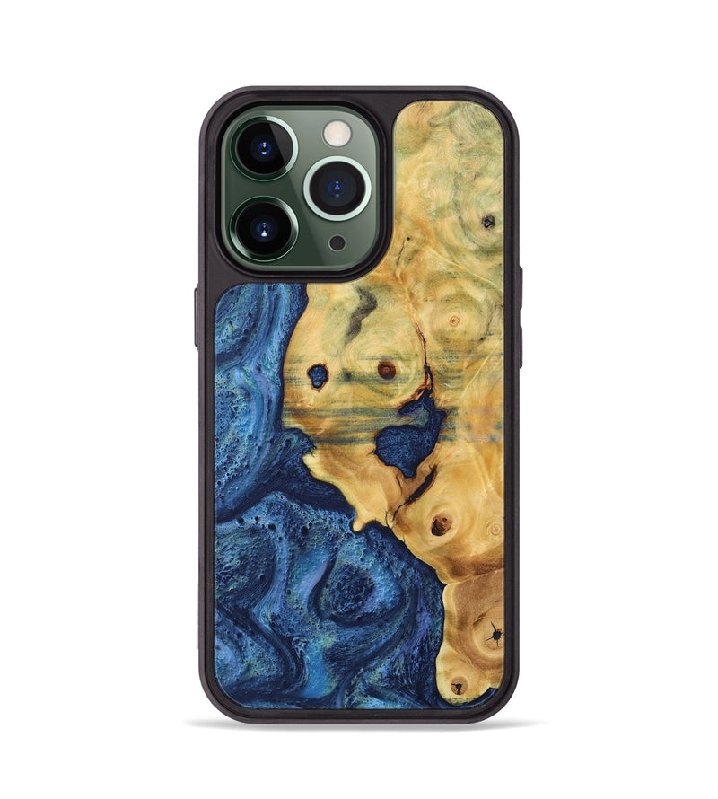 iPhone 13 Pro Wood Phone Case - Carey (Blue, 732603)